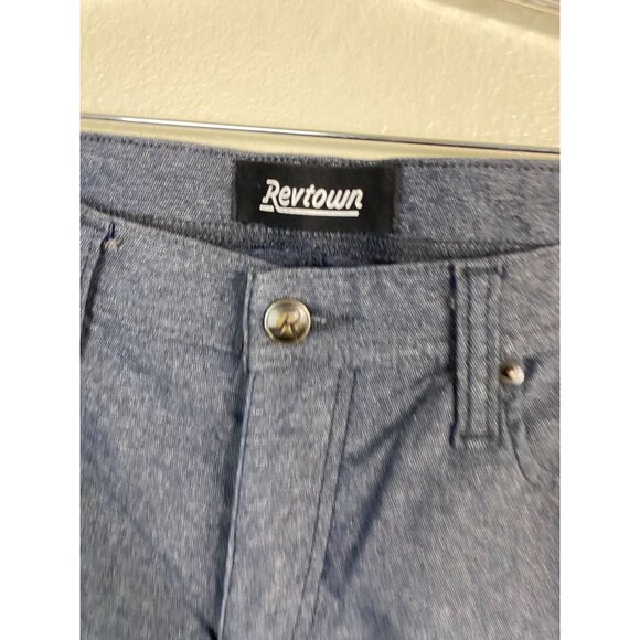 Revtown Sharp Mens Blue Pants 36x30 Decade Denim Cotton Blend Casual - Picture 3 of 16